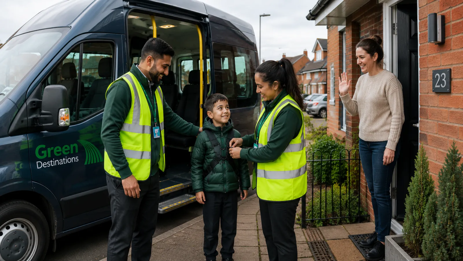 Meet and greet before a SEND transport route